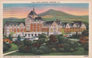 Virginia Roanoke Hotel Roanoke 1941