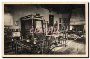 Chateau de Castelnau Bretenoux Old Postcard Fondation Jean Moullerat The hall