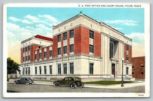 US Post Office and Court House - Tyler, Texas - Postcard