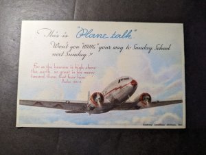 Mint USA Aviation Postcard Plane Talk Puns Jokes American Airlines Advertisement