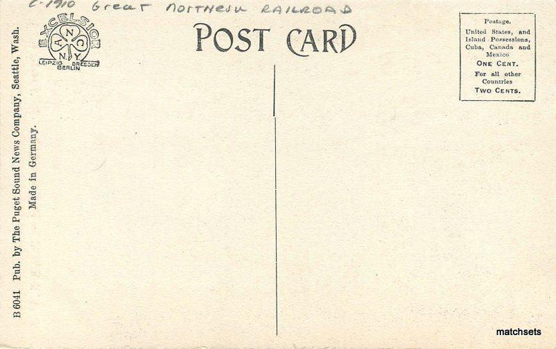 C-1910 Great Northern Railroad White Horse Mountain Washington postcard 7317