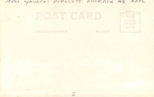 Postcard RPPC Arizona Yavapai Prescott Phoenix 1940s 23-7489