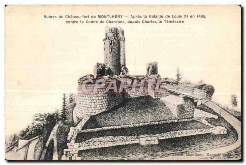 Montlhery - Ruins of the Chateau Fort - Old Postcard