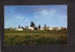 KS Oil Refinery Tanks ? Eureka ? Kansas Postcard