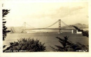 Real photo, Golden Gate Bridge - San Francisco, California CA  