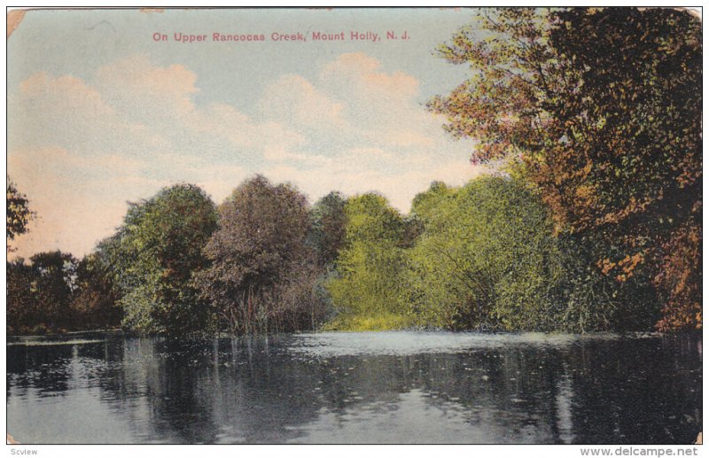 MOUNT HOLLY, New Jersey, 1900-1910's; On Upper Rancocas Creek