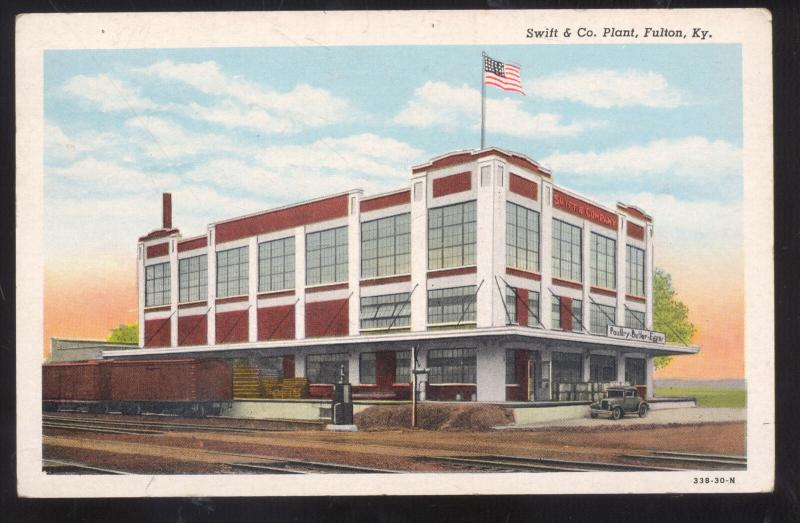 FULTON KENTUCKY SWIFT & CO. PLANT FACTORY VINTAGE POSTCARD