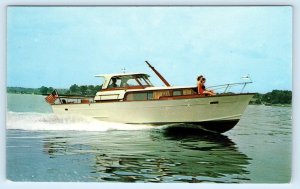 Boat Advertising 1961 TROJAN SEA BREEZE EXPRESS CRUISER - 3400 Series Postcard