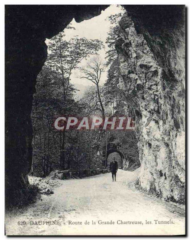 Old Postcard Dauphine Route De La Grande Chartreuse Tunnels