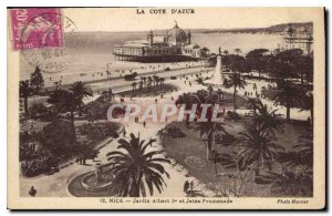 Postcard Old Nice Jardin Albert and Jetee Promenade