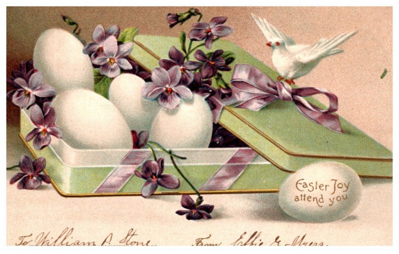 Easter  Tin of Eggs  Violetts Dove