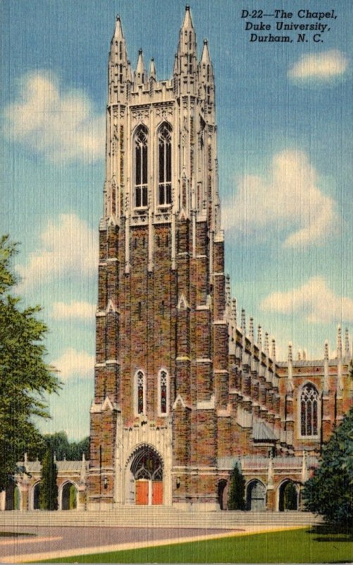 North Carolina Durham Duke University The Chapel Curteich