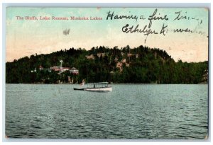 c1905 The Bluffs Lake Rosseau Muskoka Lake Canada Posted Antique Postcard 
