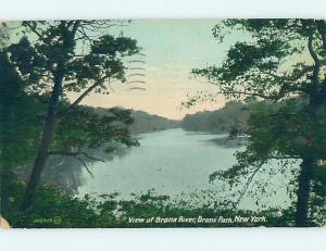 Divided-Back WATER SCENE Bronx Park - New York City NY hk3122