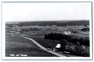 Norway Postcard View from Forsaker to South of Degeberga c1930's RPPC Photo