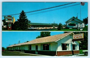 ROCKFORD, Illinois IL ~ Roadside CONNER'S NEW MOTEL Shipp's Cafe c1960s Postcard