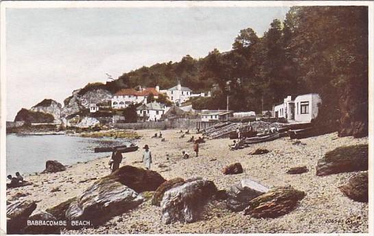 England Babbacombe Beach Real Photo