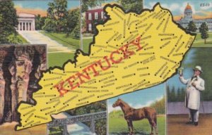 Map Of Kentucky Curteich