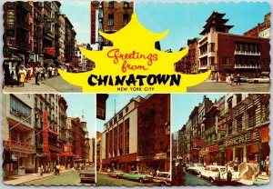 Greetings From China Town New York City Curious Shops Chinese Community Postcard