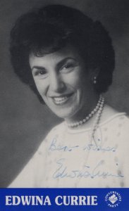 Edwina Currie Vintage Conservative Election Campaign Hand Signed Photo