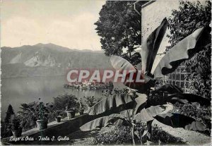 'Postcard Modern Lago d''Orta Giulio Isola S'