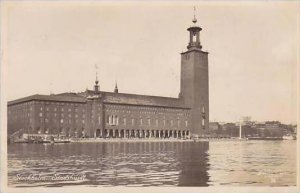 Sweden Stockholm Stadshusset 1935 Real Photo