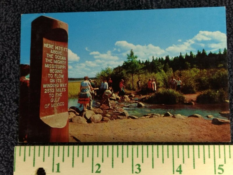 Postcard - Headwaters of the Mississippi River - Itasca State Park, Minnesota 