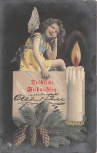 BG20174 angel fir branch candle weihnachten christmas   germany