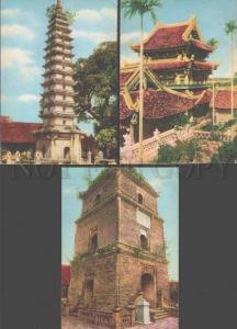 098817 VIETNAM Vietnamese old Architecture Set of 6 old PC