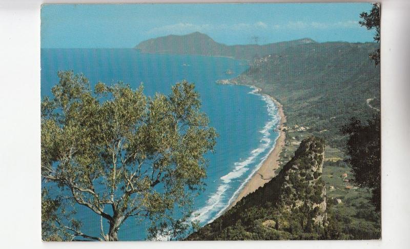 BF25103 corfu panoprama a ag gordis greece  front/back image