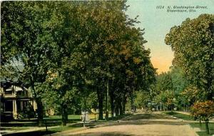 WI-WATERTOWN-NORTH WASHINGTON STREET-MAILED 1913-K22585