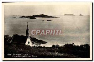 Old Postcard Paimpol and Pointe Chapel of the Trinity