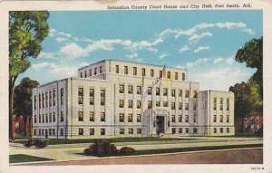 Arkansas Fort Smith Sebastian County Court House & City Hall Curteich