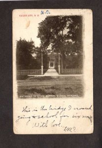 ND Entrance State Normal School Bridge 1907 Valley City South Dakota Postcard