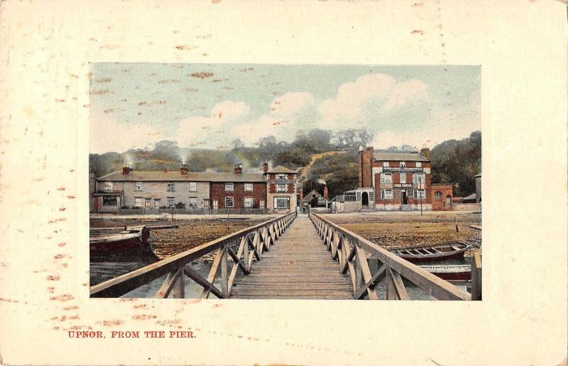 BR81425 upnor from the pier  uk