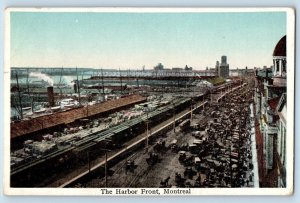 c1905 Montreal Quebec Canada Postcard Harbor Front St. Catherine Street Exterior