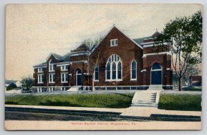 Waynesboro PA German Baptist Church Pennsylvania Postcard F44