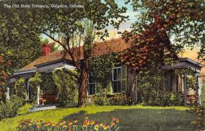 Corydon Indiana Old State Treasury Street View Antique Postcard K49303