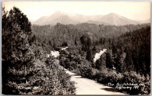 The Switchback on Highway 199 California CA Real Photo RPPC  Postcard
