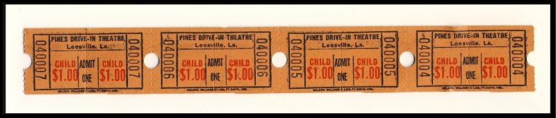 4 Pines Drive-In Movie Theatre Tickets, Leesville, Louisiana/LA