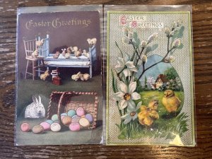 Lot of Antique Postcards Early 1900s Easter Holiday