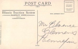 Emery Illinois Train Station Vintage Postcard AA21242 