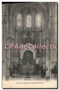 Postcard Old Sables D'Olonne From Interior I'Eglise