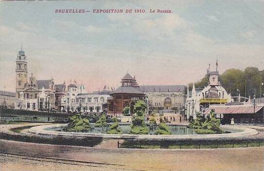 Exposition Universelle Bruxelles 1910 Le Bassin