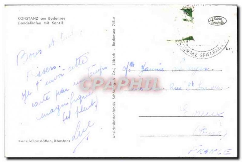 Old Postcard Konstanz am Bodensee