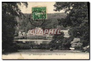 Old Postcard Bagoles De L & # 39Orne Overlooking Lake