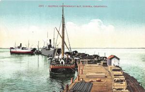 Eureka California~Shipping on Humboldt Bay~Sailing & Steamer Ships @ Dock~c1910