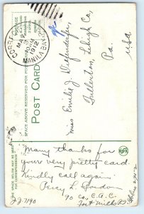 Corregidor Manila Bay Philippines Postcard Plowing Rice Paddies 1912