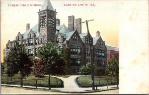 Postcard Public High School in East St. Louis, Illinois