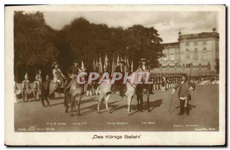 Old Postcard Cinema Des Königs Befehl George Alberti Fritz Burghardt